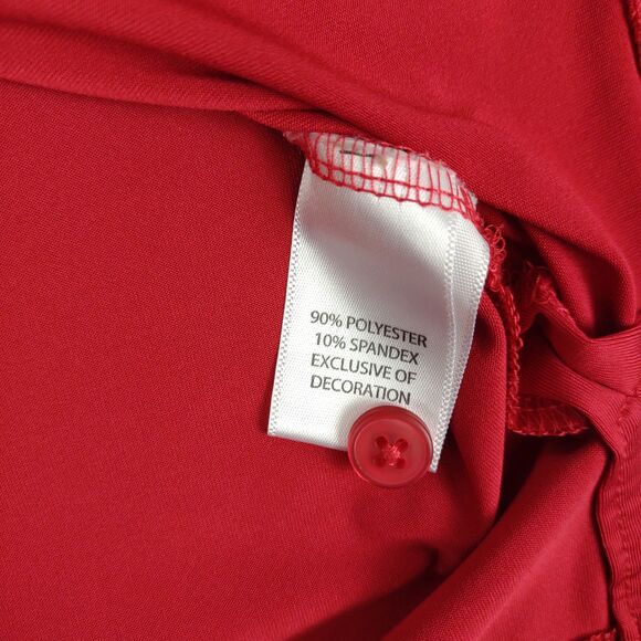 US Open 121st Torrey Pines Mens L Performance Golf Polo Shirt Red Blue Space Dye - Picture 5 of 5